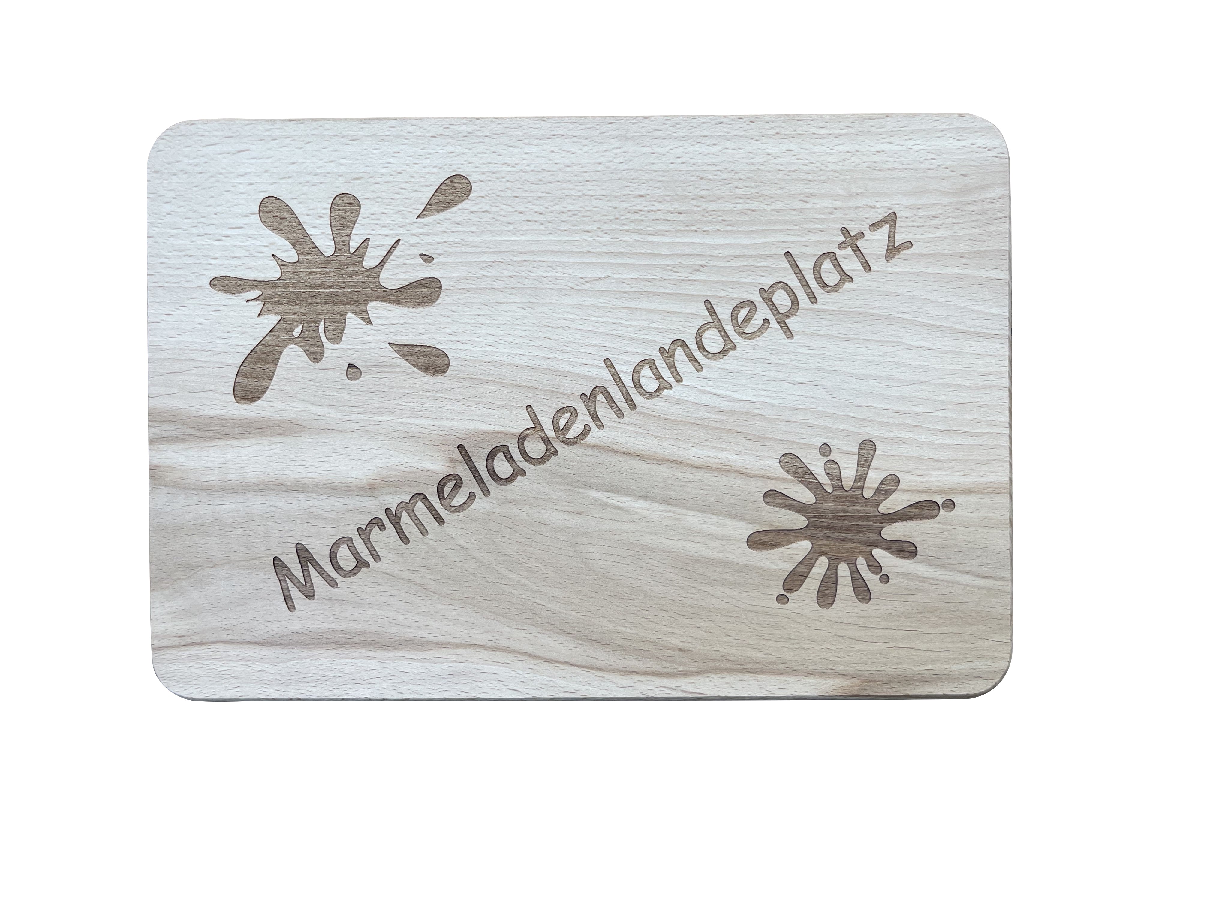 Frühstücksbrettchen/Schneidbrettchen Marmeladenplatz