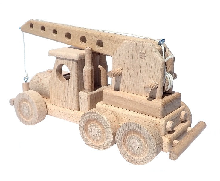 Autokran aus Holz