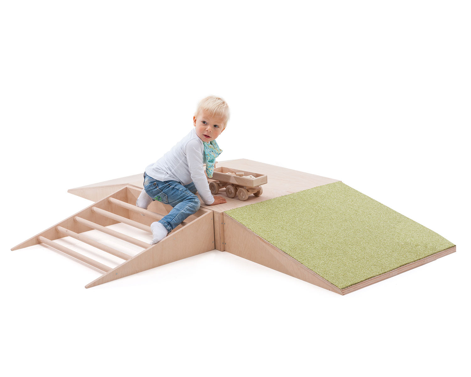 Krabbelrampe Teppich für Krabbelkiste
