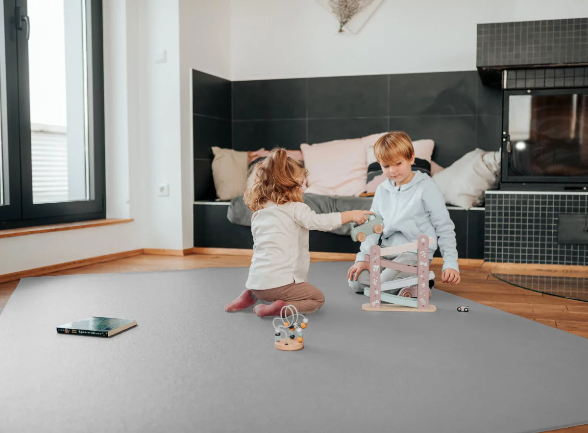 Krabbelmatte Hellgrau "made in Germany" - Öko-Tex 100