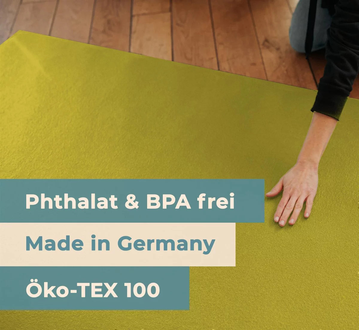 Krabbelmatte Mangogelb "made in Germany" - Öko-Tex 100