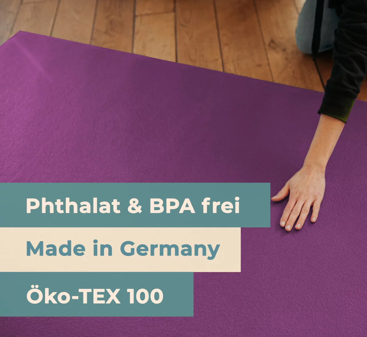 Krabbelmatte Pflaume "made in Germany" - Öko-Tex 100